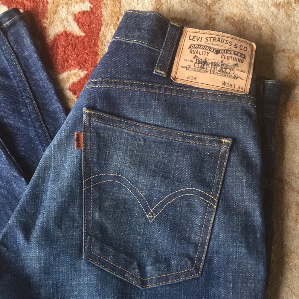 1960s Levi’s LVC BIG E 606 orange tab
